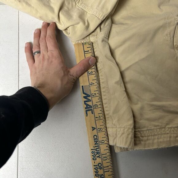 Abercrombie & Fitch Cargo Shorts Mens Size 34 Heavy Cotton Distressed 90s y2k - Picture 9 of 9